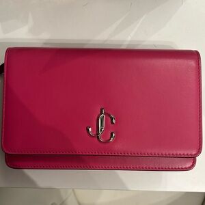 Jimmy Choo Pink Crossbody Clutch